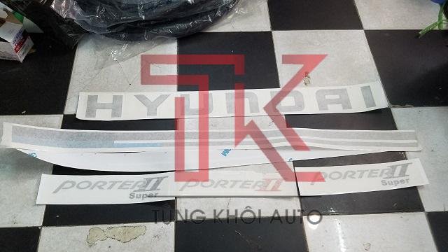 BỘ TEM CÁNH CỬA HYUNDAI PORTER 2